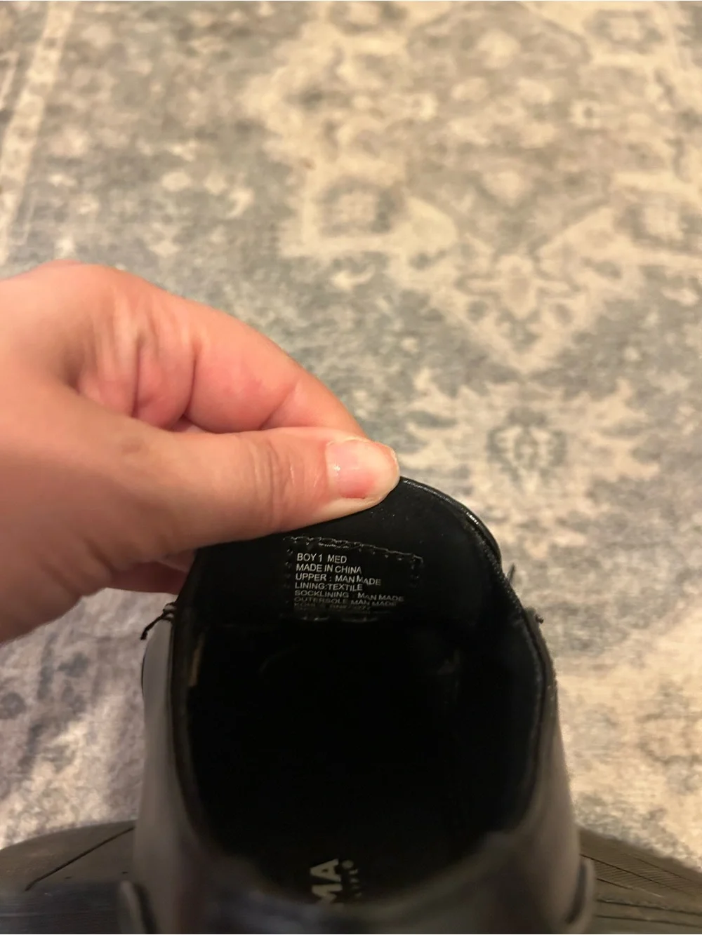 Sonoma Boys Black Slip-On Dress Shoes